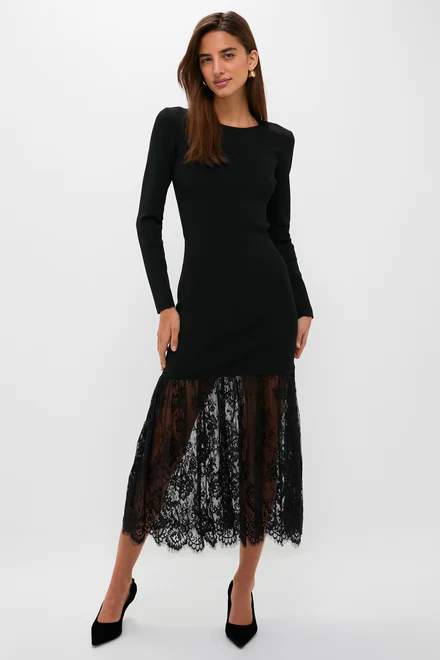 Black Knit Giavanna Maxi Dress