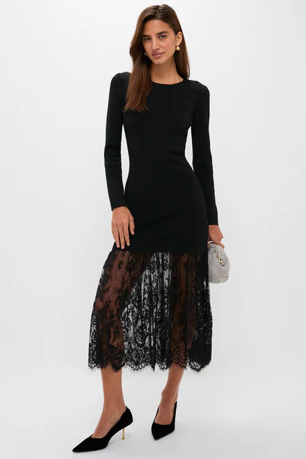 Black Knit Giavanna Maxi Dress - 2