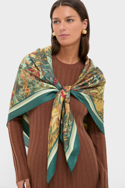 Forest Toile Large Scarf - 2