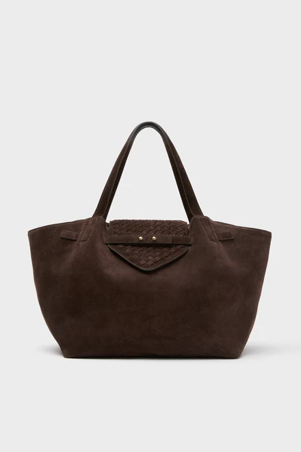 Espresso Suede Blaine Tote