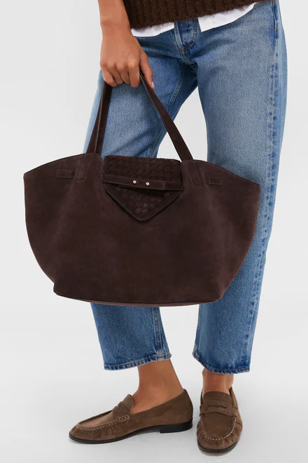 Espresso Suede Blaine Tote - 2